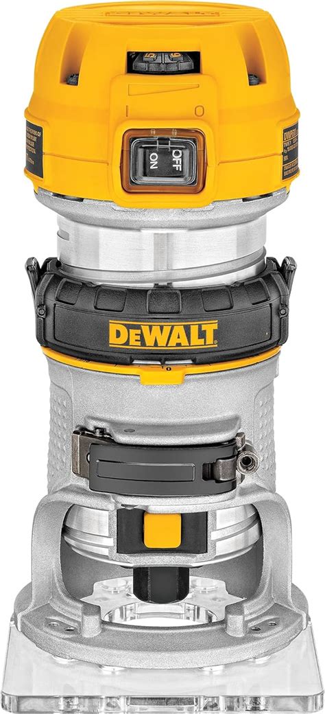 Dewalt Dwp611 125 Hp Max Torque Variable Speed Compact Router With Leds By Dewalt