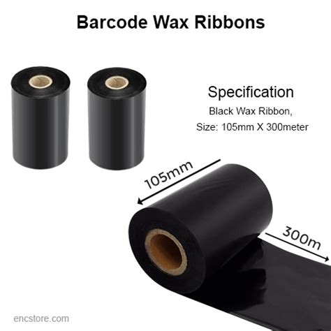 Barcode Wax Ribbons Mm X Meters