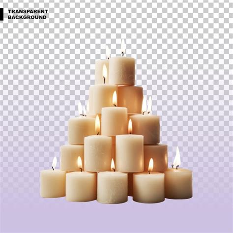 Premium Psd Candles Isolated On Transparent Background