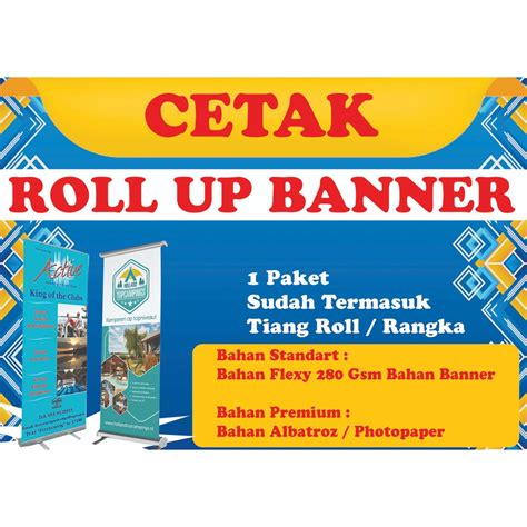 Jual Cetak Roll Up Banner Shopee Indonesia