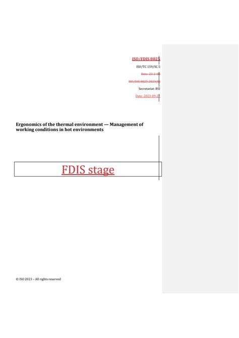 ISO 8025 - Ergonomics of the thermal environment — Management of ...