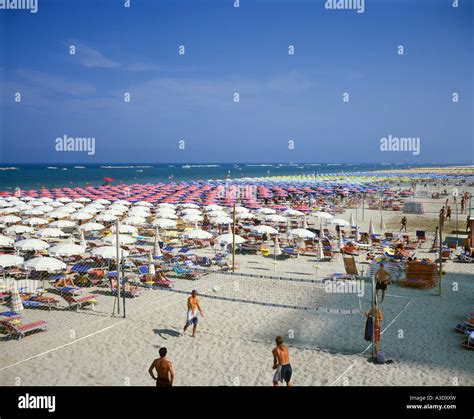 Cesenatico Beach Emilia Romagna Italy Stock Photo Alamy