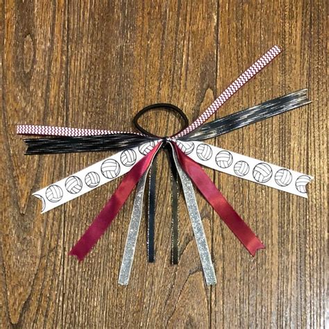 Personalized Hair Ribbons Short Ponytail Holder Ponies Tie Bow All