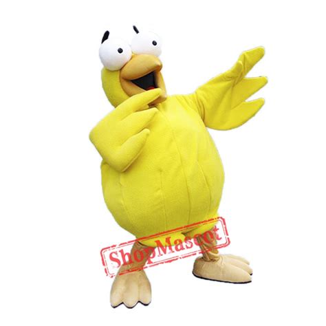 Yellow Chicken Mascot Costume