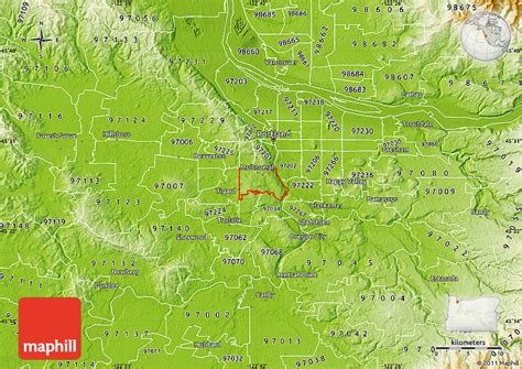 Multnomah County Zip Code Map Map