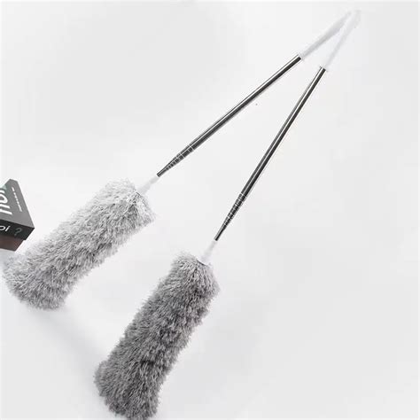 Retractable Stainless Steel Handle Microfiber Dusters Endable Head