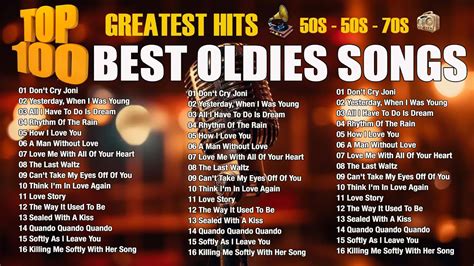 Golden Oldies Greatest Hits 50s 60s 70s Golden Oldies 50 60 70 Best