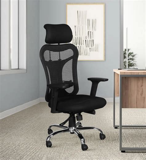 Buy Optima Breathable Mesh Ergonomic Chair In Black Colour At Off