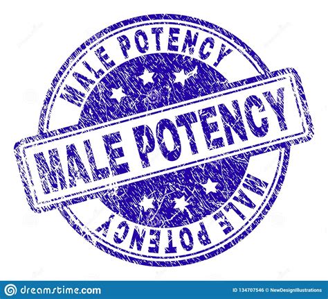 Grunge Textured MALE POTENCY Stamp Seal Stock Vector Illustration Of