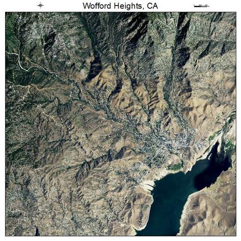 Aerial Photography Map of Wofford Heights, CA California