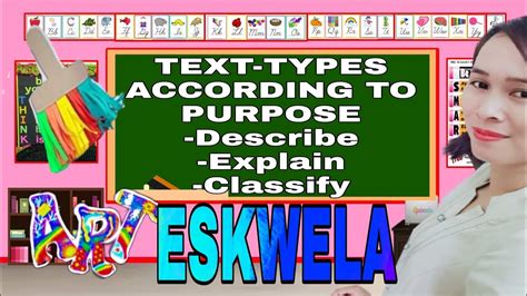 Text Types According To Purpose Describe Explain And Classify Youtube