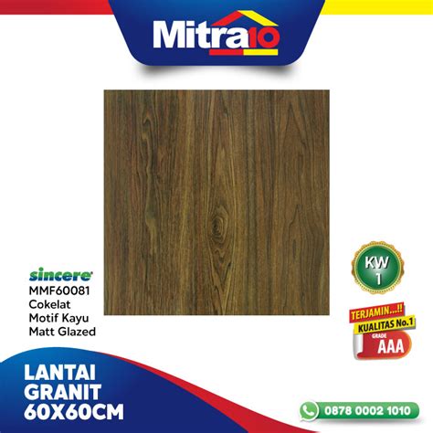 Sincere Granit Lan X Cokelat Motif Kayu Matt Glazed Mmf