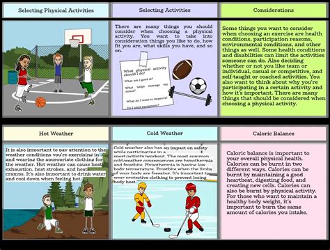 Choosing Physical Activities Storyboard Por 21060361