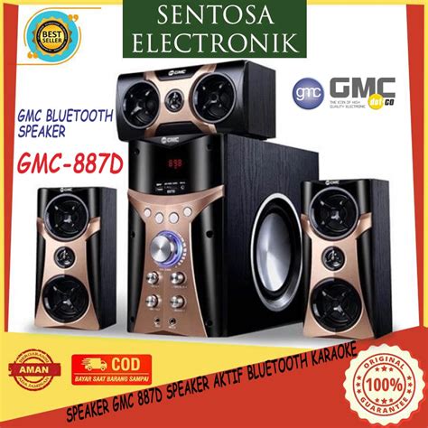 Jual Speaker Gmc D Speaker Aktif Bluetooth Karaoke Shopee Indonesia