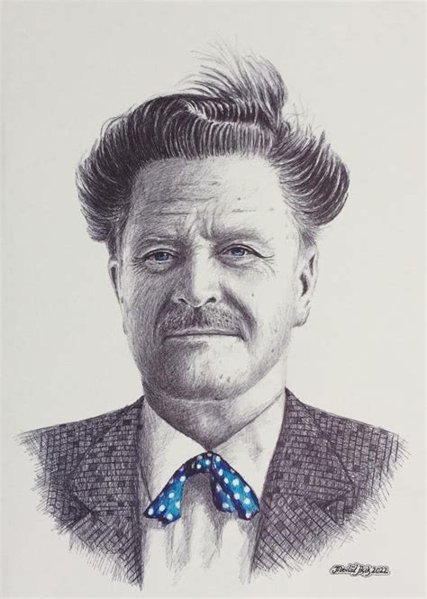 A Drawing Of A Man With A Tie On