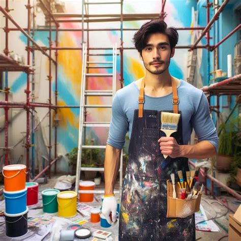premium photo house paint worker hd image handyman image house