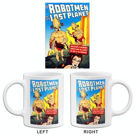 Robotmen Of The Lost Planet Comic Book Cover Mug Dinnerware Serveware