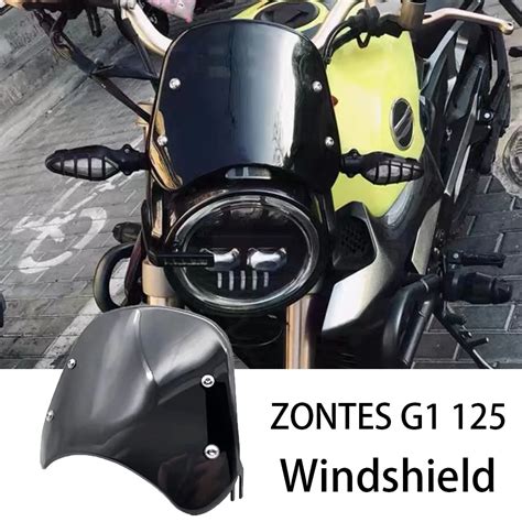 New 2022 Fit Zontes G1 Motorcycle Retro Style Windshield Apply For