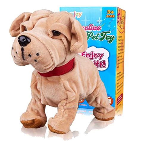 Marsjoy Barking Electronic Toy Walking Barking Wagging Tail