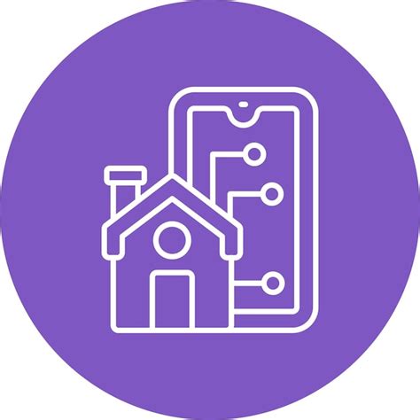 Premium Vector Smart House Icon