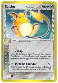 Amazon Pokemon Raichu Ex Holon Phantoms Reverse Holo