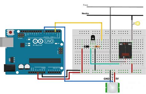 Acendendo uma lâmpada sensor de presença Arduino Project Hub