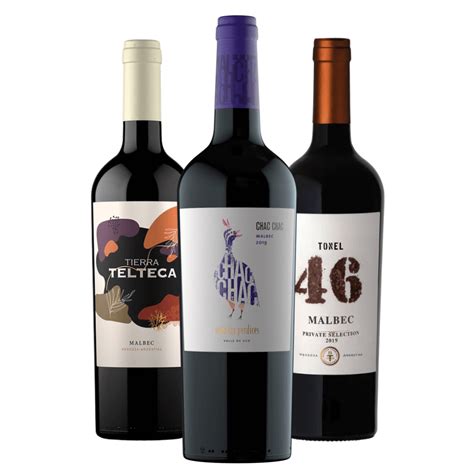 Kit Vinhos Malbec Tierra Telteca Chac Chac Tonel Casa Vinhos