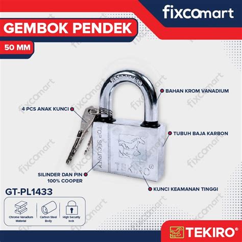 Jual Tekiro Gembok Leher Pendek Mm Tekiro Gembok Pendek Shopee