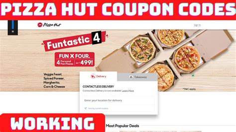 Coupon Code For Pizza Hut Pizza Hut Coupons For Online Delivery