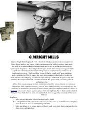 Exploring C Wright Mills The Power Elite And Sociological Course Hero