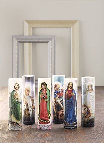 The Saints Collection St Jude Flickering Led Prayer Candle With Automatic Timer Prayer In