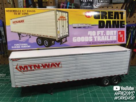 Amt Great Dane Dry Goods Semi Trailer Scale Model Kit Amt