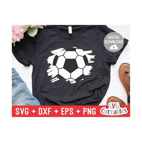 Soccer Paint Stroke Svg Soccer Cut File Svg Eps Dxf Inspire