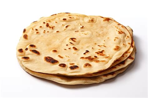 Cocina tradicional india chapati también conocido como roti fulka