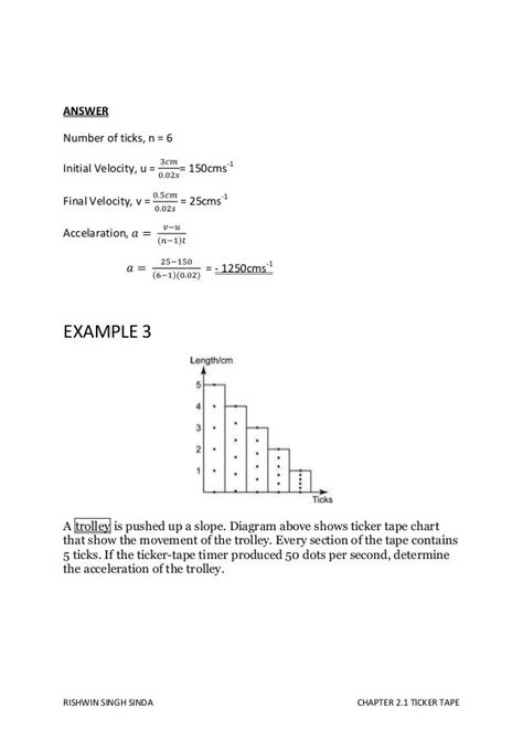 Chapter 2.1 ticker timer notes