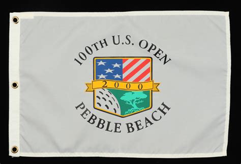 2000 100th Us Open Pebble Beach Flag Pristine Auction