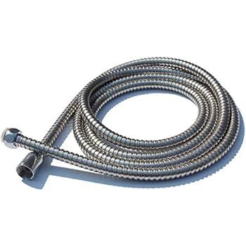 Meter Hi Flow Double Interlock Stainless Steel Plated Shower Hose