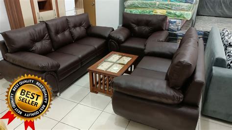 REVIEW SOFA MEWAH TIPE 321 BAHAN KULIT SINTETIS YouTube