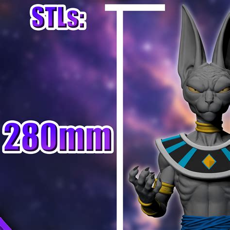 Stl File Beerus Dragon Ball Super 🐉 ・3d Print Design To Download・cults