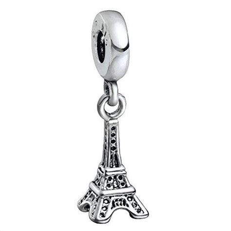 Paris Eiffel Tower 925 Sterling Silver Dangle Bead Charm Fits Pandora