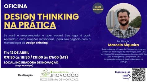 Oficina Design Thinking Na Prática em Chapadão do Sul Sympla