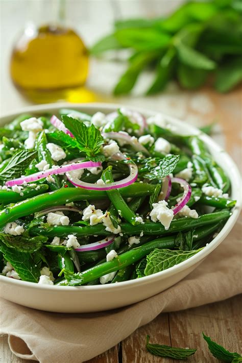 Corsican Green Bean and Mint Salad - Cooking Mediterranean