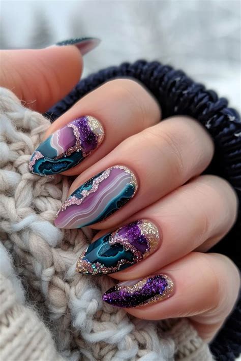 26 Gorgeous Geode Nail Art Designs To Gem Up Your Nails In 2024