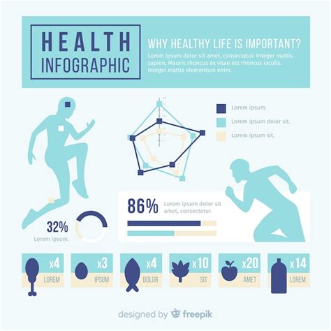 Free Vector | Flat design health infographic template