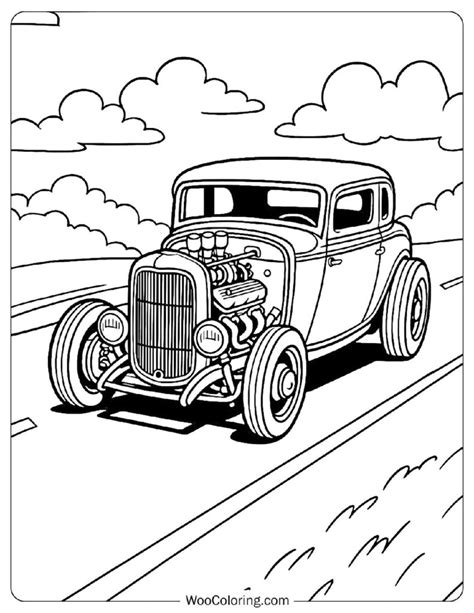 Cool Hot Rod Coloring Pages
