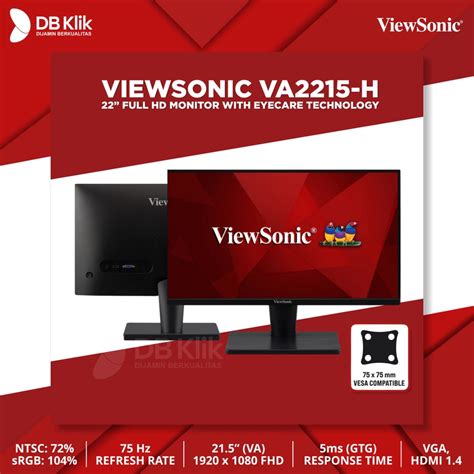 Jual LED Monitor VIEWSONIC VA2215 H 21 5 75Hz VA Full HD HDMI DP