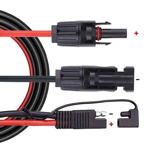 Buy Yorikyas Solar Panel Connector To SAE Adapter Cable MC4 Male