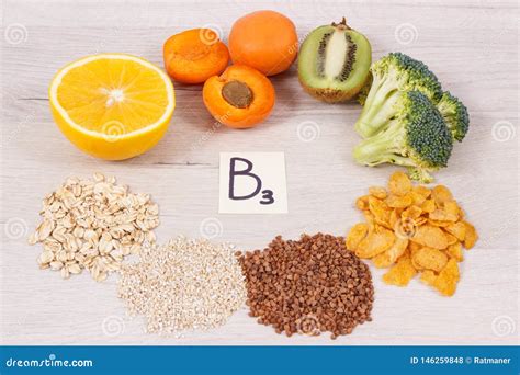 Vitamina Que Contiene B3 De La Consumici N Nutritiva Y Otros Minerales