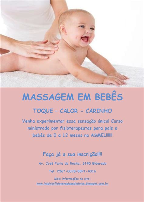 Fisioterapia Respiratória E Motora Curso De Massagem Em Bebês