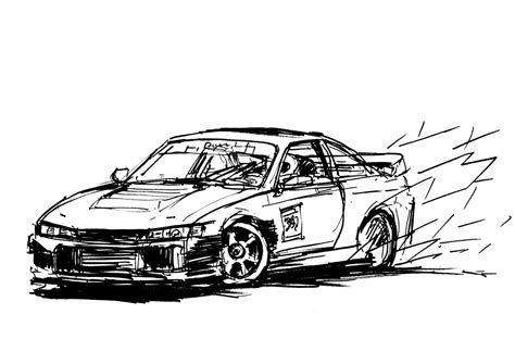 Drift Car Drawing ~ easy drawing cool